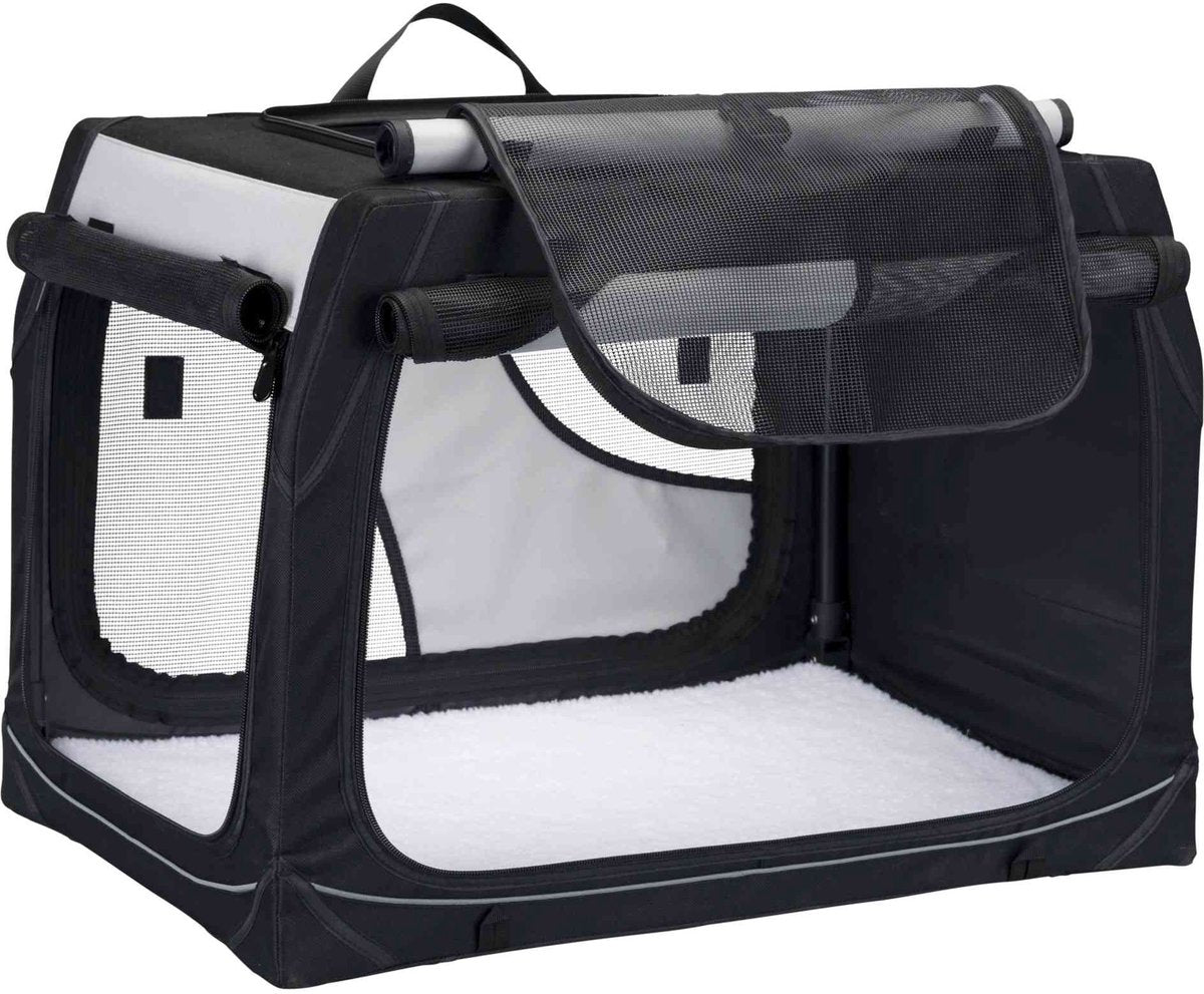Trixie Reisekorb Vario schwarz grau - 99x65x71 61 cm