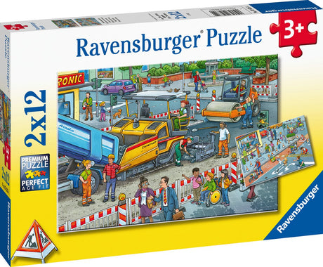 Ravensburger Puzzlearbeit unterwegs – zwei Puzzles – 12 Teile – Kinderpuzzle