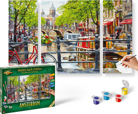 Schipper schilderen op nummer - amsterdam 3-luik - hobbypakket vanaf 14 jaar