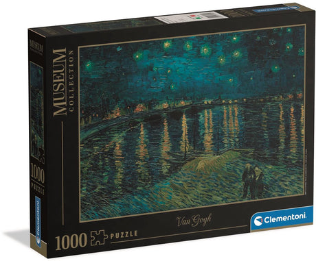 Clementoni Puzzle Kunstwerke Sternennacht über der Rhône, 1000 Teile.