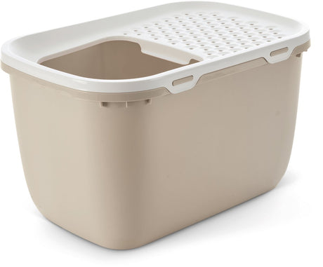 Savic Hop in Giant – Riesentoilette – Einstieg oben – Mokkaweiß – 74 x 49,7 x 43 cm
