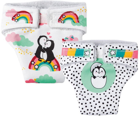 Puppenwindeln Penguin 2 Stücke, 28-35 cm