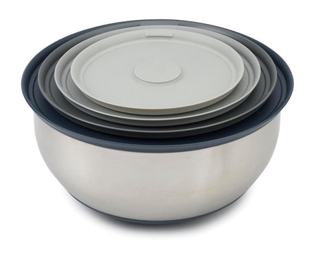 Joseph Joseph - Nest Prep Store 4 Ablageschalen mit Deckel - Edelstahl - Silber -