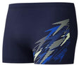 Speedo Medley Logo Aqua Shorts Herren – Enge Badeshorts Herren – Formbeständige Schwimmboxer Herren – Sport-Badehose Herren mit Kordelzug – Marineblau – S