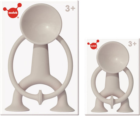 Moluk Boogi Actionfigur Junior – Beige – H7,5 cm – mit Saugnäpfen für jede glatte Oberfläche – 3 Jahre