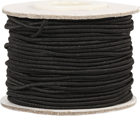 Elastische Dicke 1mm schwarz, 25m