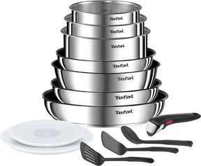 Tefal ingenio emotions on - Pfannenset - 13-teilig - Induktion - stapelbar - abnehmbarer Griff - platzsparend