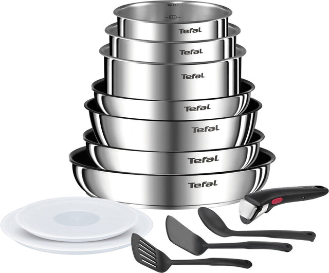 Tefal ingenio emotions on - Pfannenset - 13-teilig - Induktion - stapelbar - abnehmbarer Griff - platzsparend
