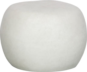 Vtwonen pebble bijzettafel - fiber clay - betonlook - wit - 35x50x50 cm
