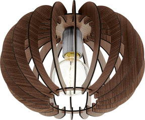 Eglo stellato - plafondlamp - e27 - ø40 cm - donkerbruin nickel-mat