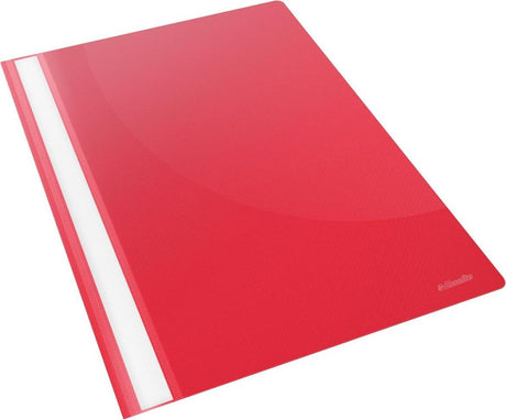 Esselte Vivida A4 Quick-Fix-Ordner – 25 Stück – Rot – für die Arbeit von zu Hause aus – ideal für das Home-Office