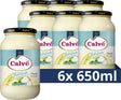 Calvé mayonaise pot - yofresh - 6 x 650 ml - voordeelverpakking