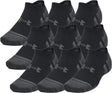 Under armour ua performance tech 3pk ns-blk unisex sportsokken - zwart - jet grijs 43-47