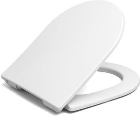 Plieger Milano WC-Sitz – D-förmiger WC-Sitz – Duroplast – weiß – mit Deckel – Absenkautomatik – Schnellverschluss