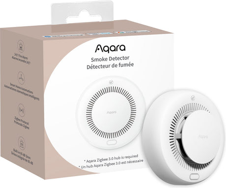 Aqara Rauchmelder – intelligenter Rauchmelder – ZigBee und Matter – bis zu 10 Jahre Batterielebensdauer