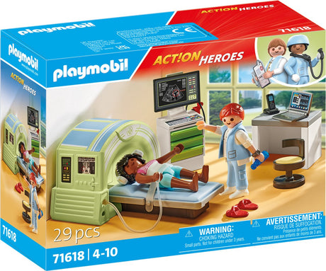 Playmobil-Actionhelden MRT mit Patient – 71619
