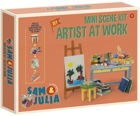 Bambolino sam julia het muizenhuis miniatuur-kunstenaarsscã¨ne knutselpakket - speelgoed kinderen - schaal 1:12 - knutselen - voor meisjes en jongens - toys