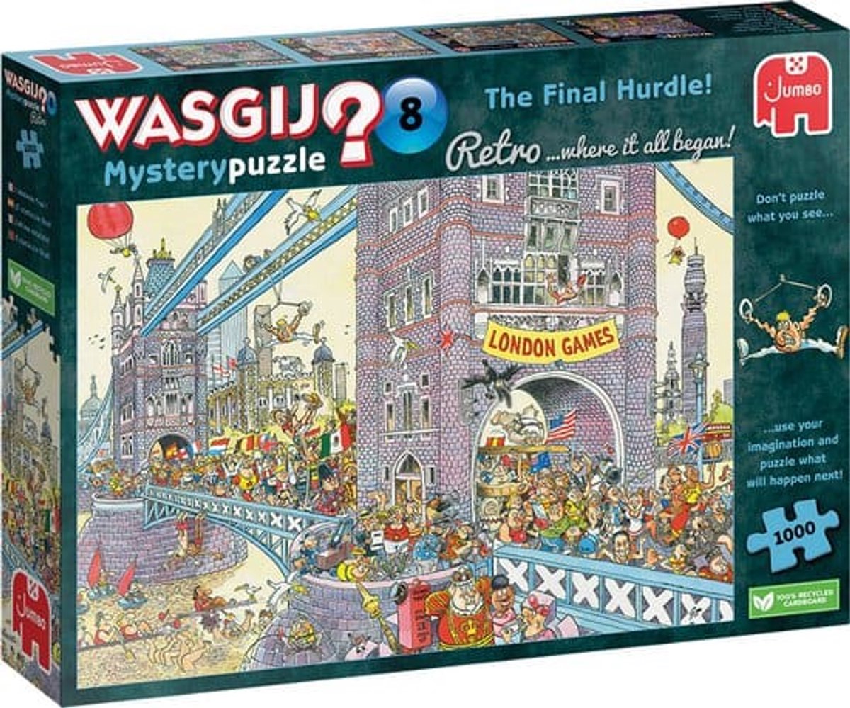 Brandless Sans Marque Wasgij Retro Mystery 8 Puzzle – Die letzte Hürde!, 1000 Teile.