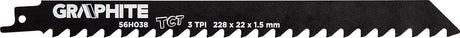 Grupa Topex Graphit – Säbelsägeblatt – 228 mm – 3 TPI – für verschiedene Materialien