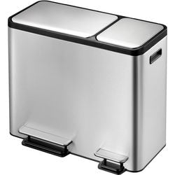 EKO Pedal Bin Ecocasa 30+15 l Matt Silber -Colored