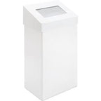 Push-Mülleimer Dutchdesign 31021833 pulverbeschichtetes Aluminium weiß