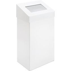 Push-Mülleimer Dutchdesign 31021833 pulverbeschichtetes Aluminium weiß