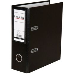 Ordner Falken A5 80 mm Karton, PP (Polypropylen) quer schwarz 11285616