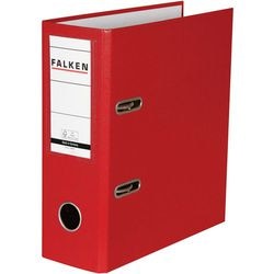 Ordner Falken A5 80 mm Karton, PP (Polypropen) leicht rot 11285657