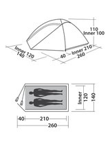 Easy Camp Meteor 200 Zelt - Grün