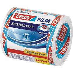 Tesa 57790-00000-01 Folie glasklar transparent (L x B) 10 m x 15 mm 3 Stück