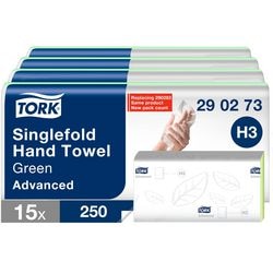 Papierhandtücher Tork 290273 grün
