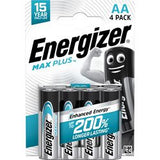 Energizer max plus AA Alkalibatterien 4 Stk.
