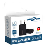 Ansmann Telefonladeblock USB-A schwarz | 4 Stück