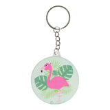 LG-Imports Schlüsselanhänger Flamingo mit Spiegel