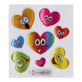Duckiez Aufkleber Smiley glitzernd