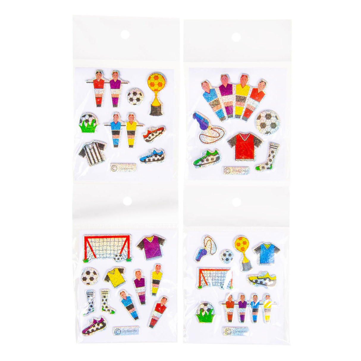 Duckiez Aufkleber Fußball glitzernd