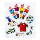 Duckiez Aufkleber Fußball glitzernd