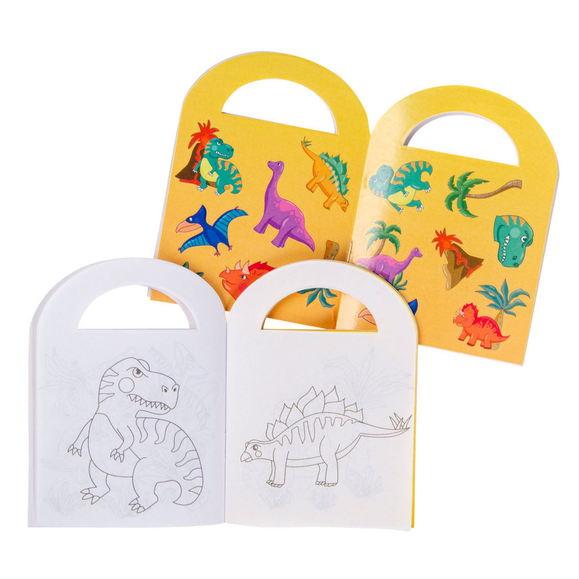 Duckiez-Malbuch mit Dinosaurier-Aufklebern