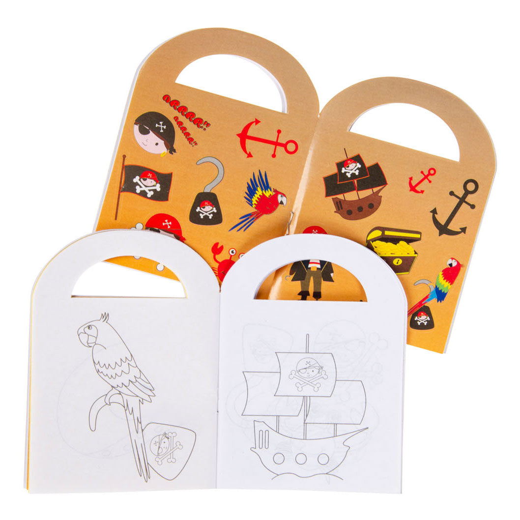 Duckiez-Malbuch mit Piratenaufklebern