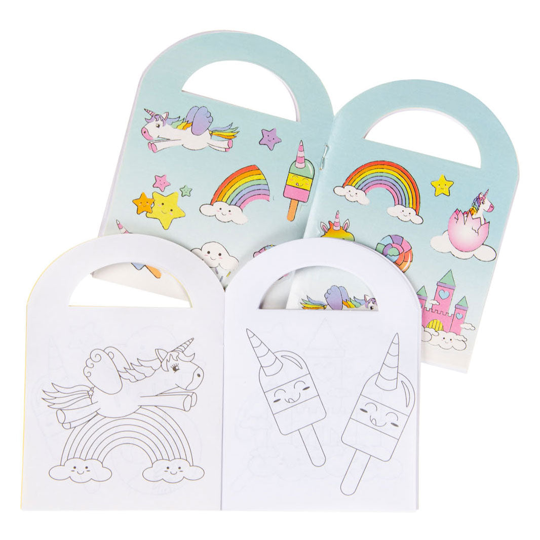 Duckiez-Malbuch mit Einhorn-Aufklebern