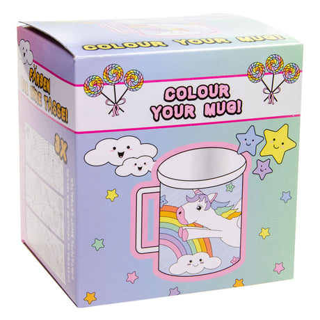 Duckiez färben Sie Ihre eigene Tasse Einhorn 10 cm | 36 Stück