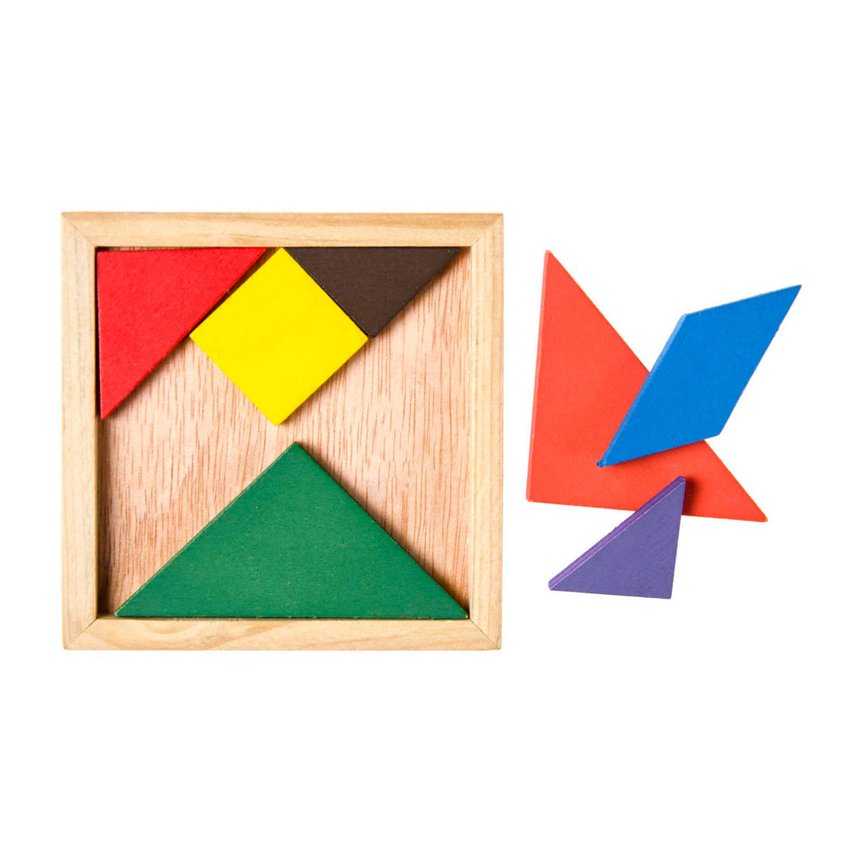 Duckiez Holz-Tangram-Puzzle, 7-tlg.