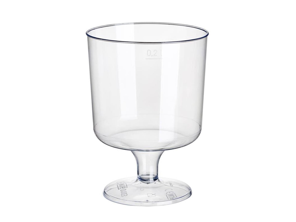 Papstar Rotweingläser 200ml klar PS 10St