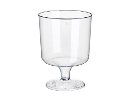 Papstar Rotweingläser 200ml klar PS 10St