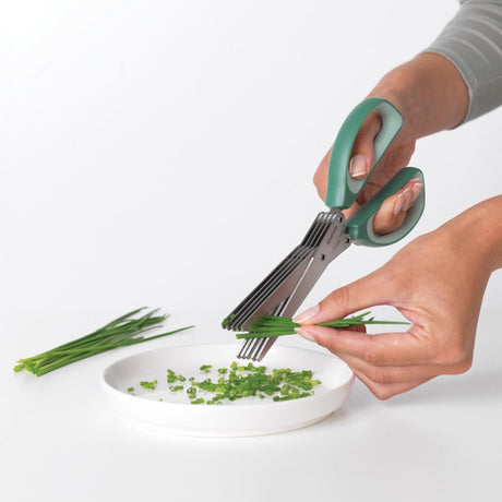 Brabantia leckere+ Kräuterschere mit Kamm grün