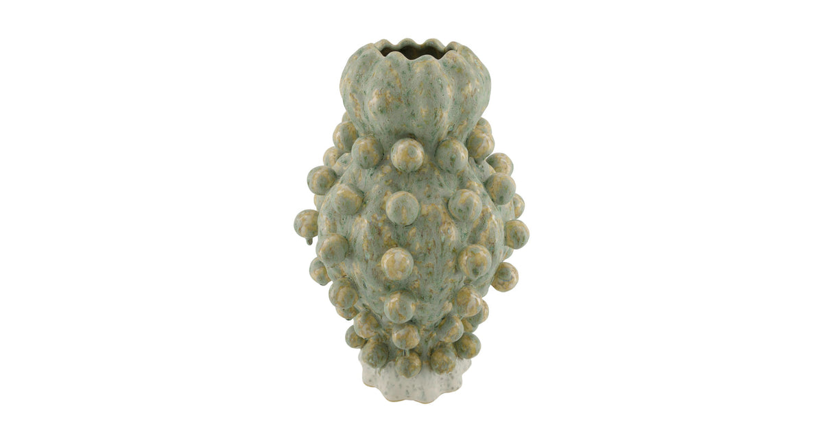 Vase ceramic 27x27x43cm green multi
