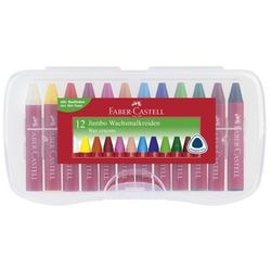 Wachsmalstifte Faber-Castell Jumbo-Farbsortiment 12 Stück