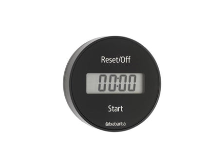 Brabantia Tasty+ Küchentimer – mit Magnet – Dunkelgrau