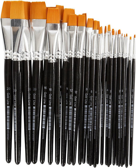 Kreativunternehmen https: www.cchobby.nl gold-line-penselen-afm-0-2-4-8-12-16-20-l-17-21-cm-b-2-22-mm-flat-30-piece-1-box