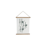 Wandversiering christmas wit groen papier 49x62cm